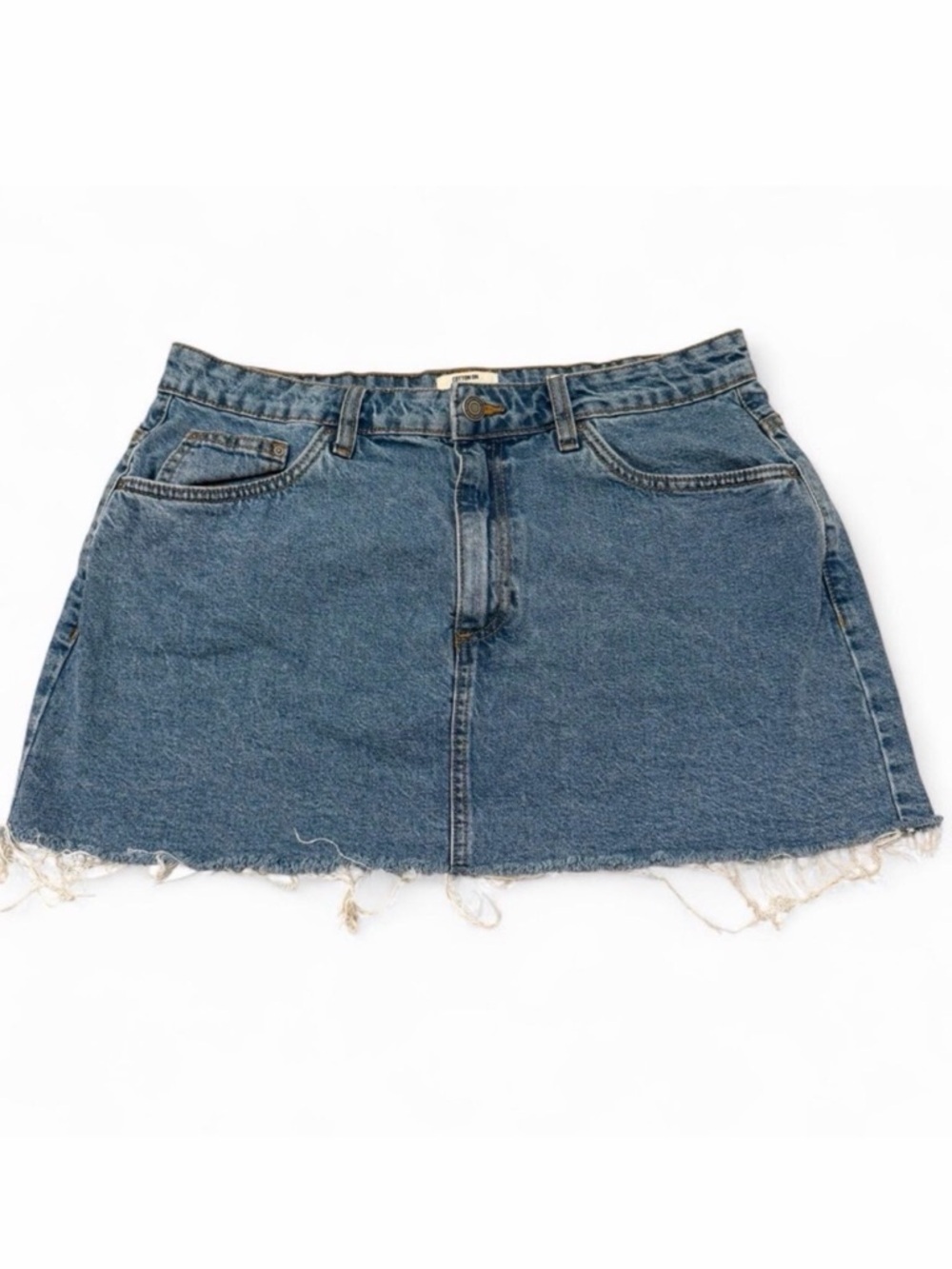 3/$20 Cotton On Frayed Hem Denim Mini Skirt Women’s 32 Western Festival Summer